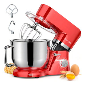 Batidora De Pie, Powwa 7.5 Qt Batidora Electrica, 6+p