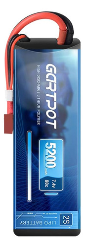 Gartpot 5200mah 2s 7.4v 80c Lipo Rc Estuche Rígido De Baterí - Imagen 3