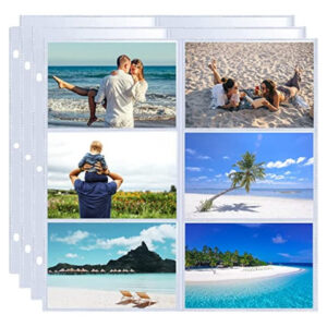 Paquete De 20 4x6 Álbum De Fotos Recarga Páginas 12x12 Para