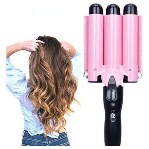 Modvica 3 Jumbo Barrel Curling Iron Wand 32mm Hair Waver Tem Color Rosa