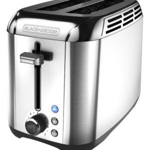 Tostadora Para 2 Rebanadas Black+decker, Tostado Rápido, A. Color Stainless Steel
