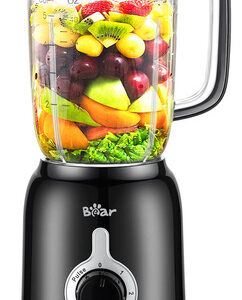 Bear Blender, Licuadora De Encimera De Batidos De 700 W Con. Color Negro