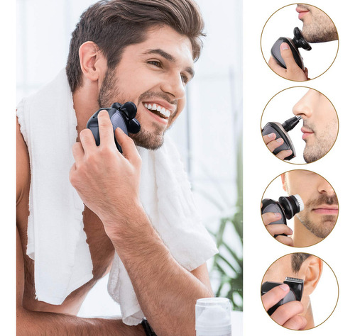 Telfun Maquinilla De Afeitar Elctrica 5 En 1 Para Hombres, A - Imagen 3