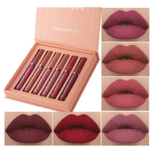 Juego De 6 Lápices De Labios Líquidos Mate, Líquido Mate De
