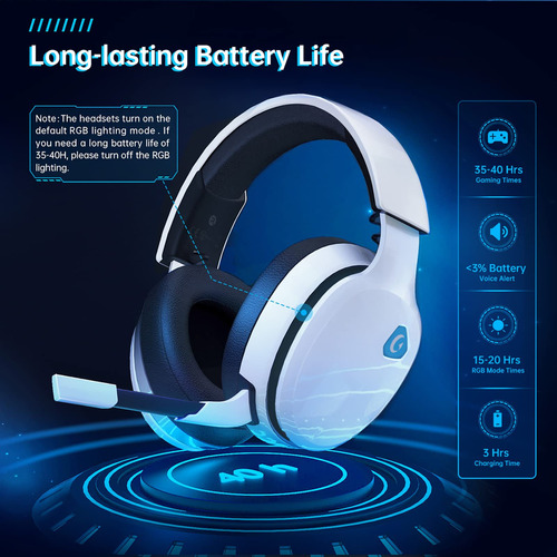 Producto Generico - Gtheos Auriculares Inalámbricos Para J. Color Blanco - Imagen 8
