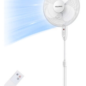 Pelonis Ventilador De Pedestal, De 16 Pulgadas, Control Remo