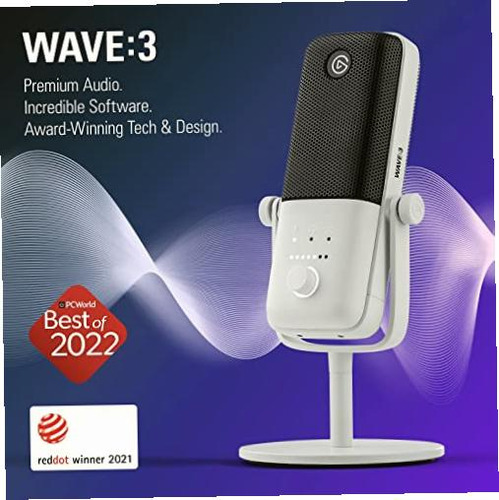 Elgato Wave:3 White Premium Studio Quality Usb Condenser - Imagen 3