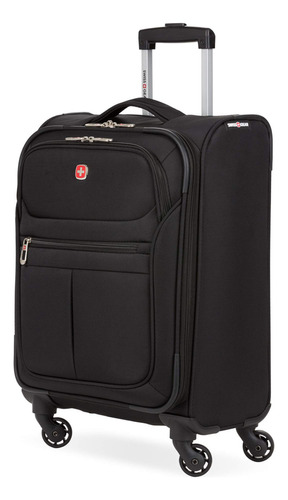 Swissgear Equipaje Suave Con Ruedas Giratorias, Negro, Car. Color Negro