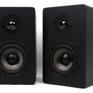 Bocina Micca Mb42x Con Woofer De Fibra De Carbono 4'' -2pzs Color Negro