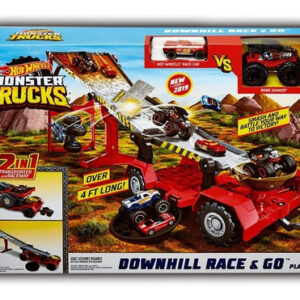 Tráiler Radical De Monster Trucks De Pista Hot Wheels, Color Mate